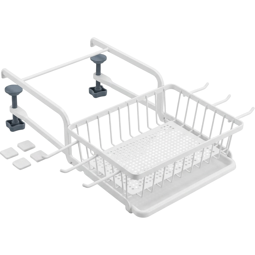 Zbwmk Clamp-On Cantilever Sink Draining Rack White Slate - Product view