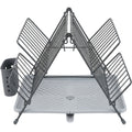 Zbwmk Folding A-Frame Dish Draining Rack Graphite Gray - Product view