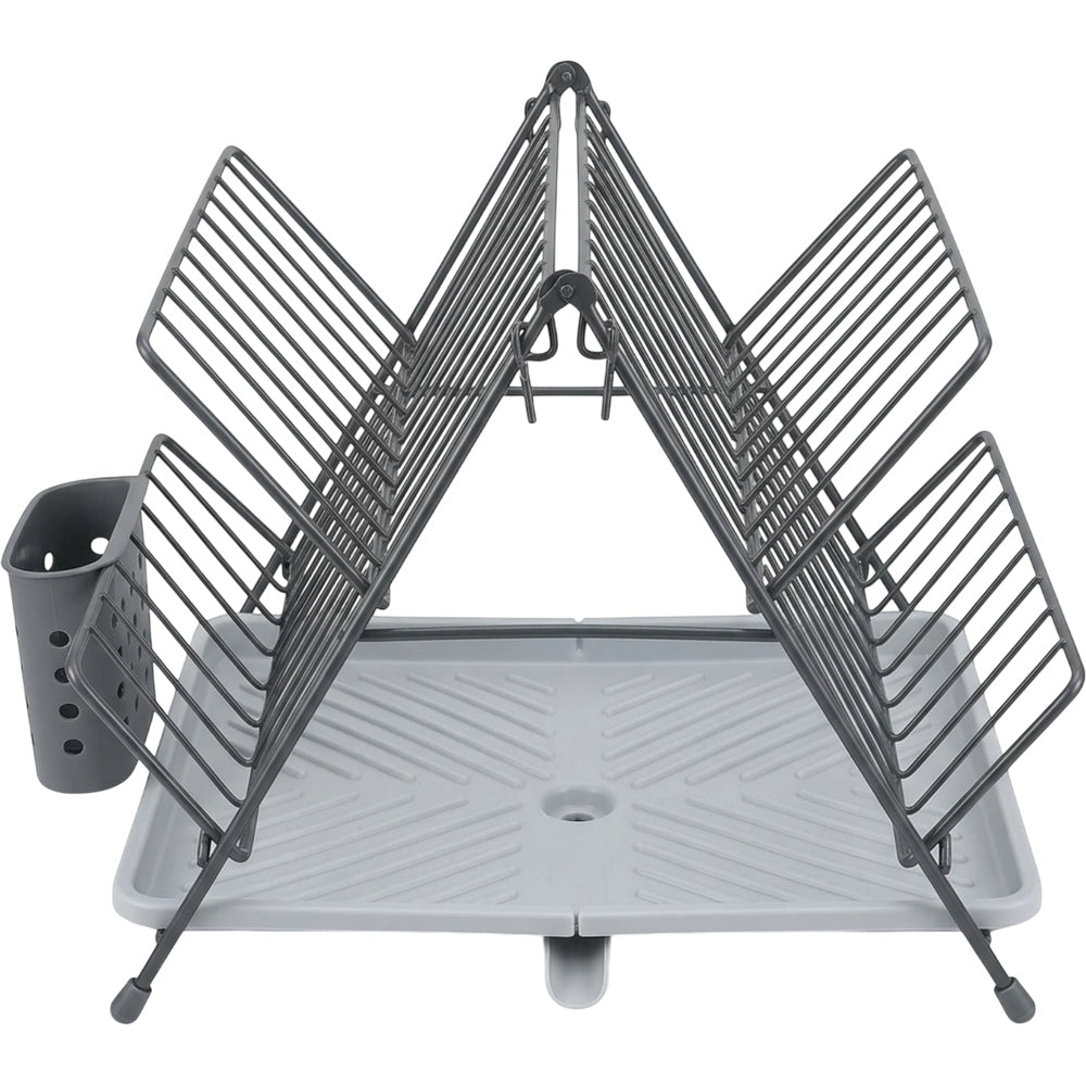 Zbwmk Folding A-Frame Dish Draining Rack Graphite Gray - Product view
