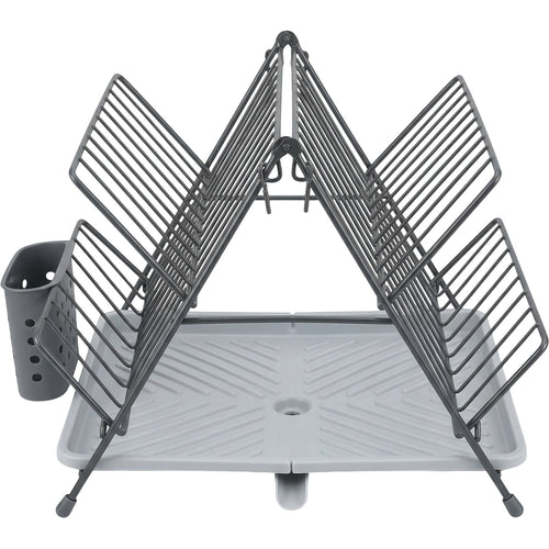 Zbwmk Folding A-Frame Dish Draining Rack Graphite Gray - Product view